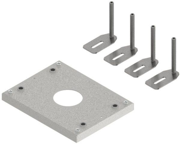 Produktbild UBD 130 165  -  Aufstock-Rahmen aus SVZ inkl. 95mm Nivellierschrauben zu UBD 100 und 130